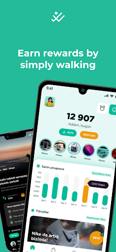 Android application Walk&Win screenshort