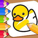 Herunterladen Baby Coloring games for kids with Glow Do Installieren Sie Neueste APK Downloader