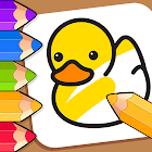 Baby Coloring games for kids with Glow Doodle 1