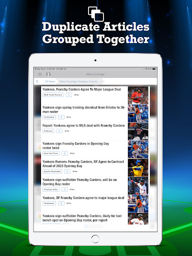 Screenshot of Fantasy Baseball News & Draft