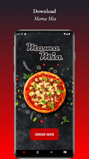 Android application Mama Mia Italian pizza screenshort