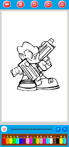 FNF Coloring Pages
