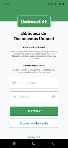 Android application Biblioteca de Documentos screenshort