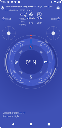 Android application Compass screenshort