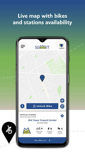 Android application Official Summit Bike Share screenshort