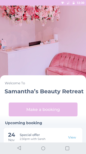 Android application Samantha’s Beauty Retreat screenshort