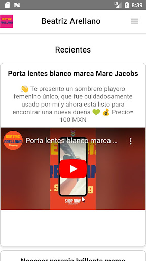 Android application BeatrizArellano.Shopping screenshort