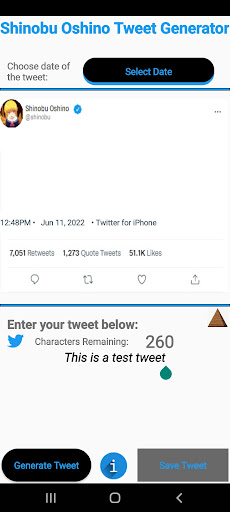 Shinobu Oshino Tweet Generator