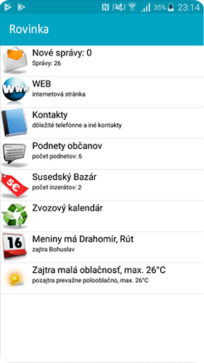 Android application Rovinka screenshort