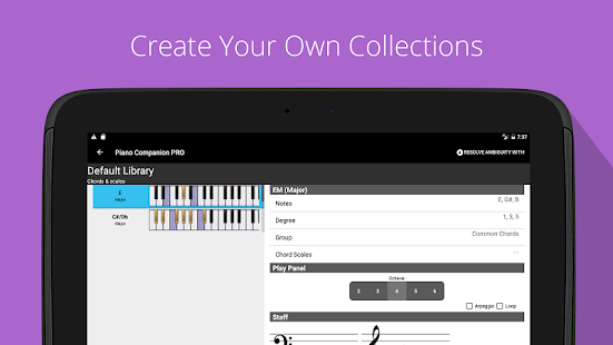 Piano Chords, Scales, Progression Companion PRO Screenshot