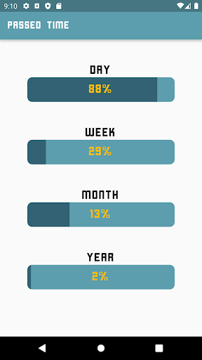 Passed Time - Visualize Time Screen 3