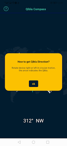 Android application Qibla Compass screenshort