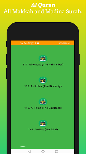 Al Quran : Listening & Reading Screen 3
