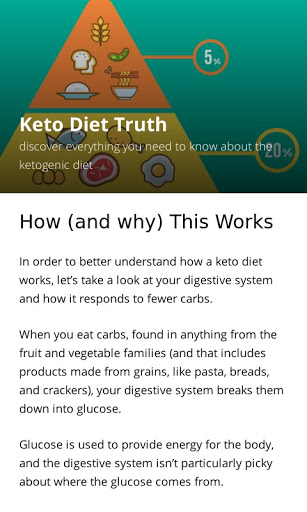 Keto Diet App - Learn about th Screen 2