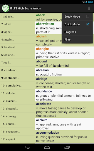 IELTS High Score Words