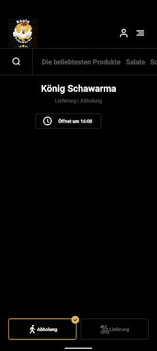 Android application König Schawarma screenshort