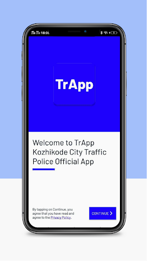Android application TrApp - Kozhikode City Traffic screenshort