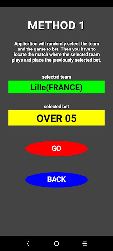 Football prediction generator Screen 3