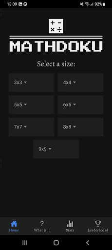 Android application Mathdoku Calcudoku puzzle screenshort