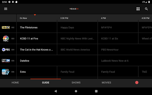 Screenshot of Vexus TV