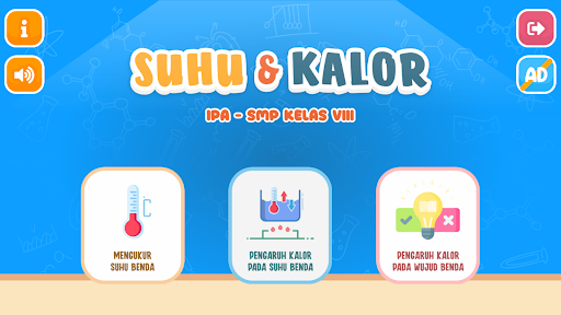 Android application Virtual Lab Suhu dan Kalor screenshort