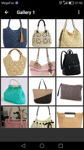 Screenshot of Crochet Bags