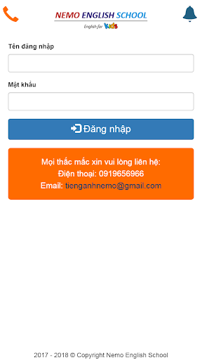 Android application Nemoschool.edu.vn screenshort