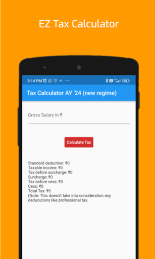 EZ Tax Calculator Screen 3
