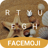 Summer Sea Shell Emoji Keyboard Theme for Snapchat icon