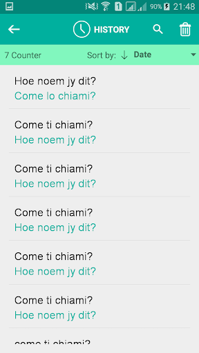 Albanian Italian Translator Screen 3