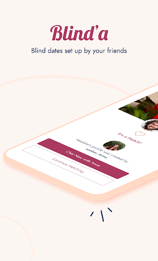 Android application Blind'a: Dating App for Anyone screenshort