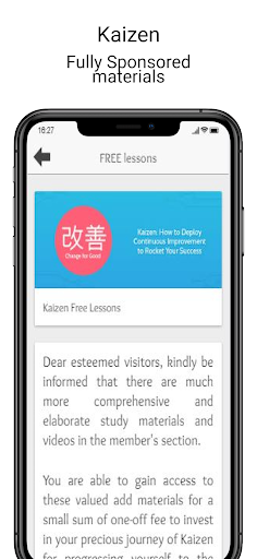 Kaizen: Personal improvement Screen 3