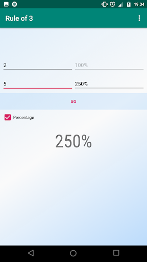 Simple Rule of Three App Screen 2