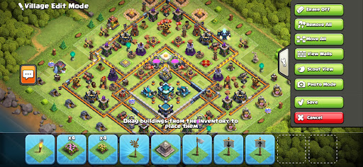 Android application Copy Paste, CoC Base Layout screenshort