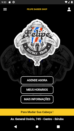 Android application Felipe Barber Shop screenshort