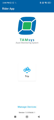 Android application TAMsys Rider screenshort