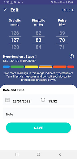 Blood Pressure Monitor - Info