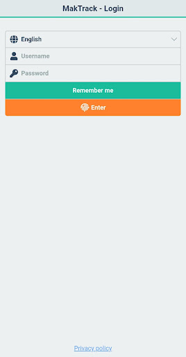 Android application MakTrack screenshort
