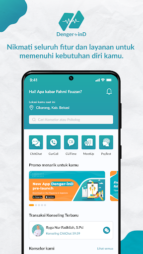 Denger-inD: Mental Health Apps Screen 2