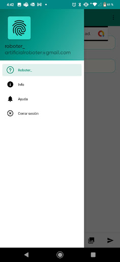 Android application Roboter_ screenshort
