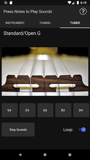 Android application MusicToolkit: Banjo screenshort