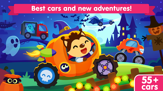 Color Vehicles For Kids  Goo Goo Baby Play Cartoon Racing Car