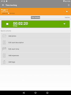 Mobile Worker - Time tracker Screenshot