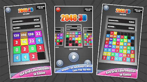 2048 3D Merge 2048 3D Cube