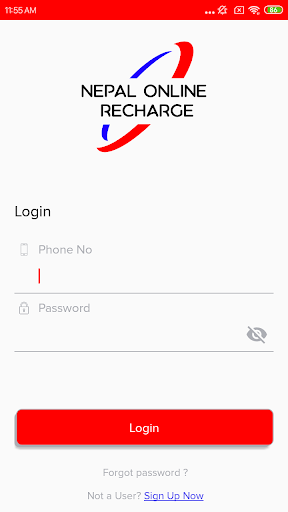 Android application Nepal Online Recharge screenshort