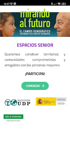 Android application Espacios Senior screenshort