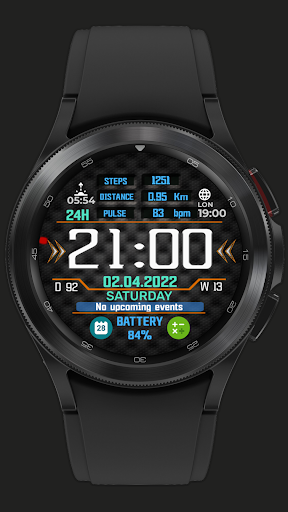 Digital watch face NB_02 Screen 2