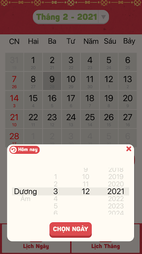 Xem Lịch âm Screen 3