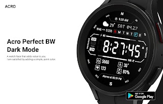 ACRO Perfect BW Watchface screenshot 3