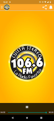 Android application Cuista Estereo 106.6 FM screenshort